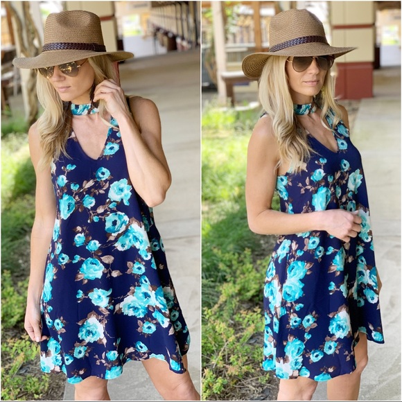 Infinity Raine Dresses & Skirts - ✨RESTOCKED👍Navy floral sleeveless dress Infinity Raine Dresses & Skirts - ✨RESTOCKED👍Navy floral sleeveless dress